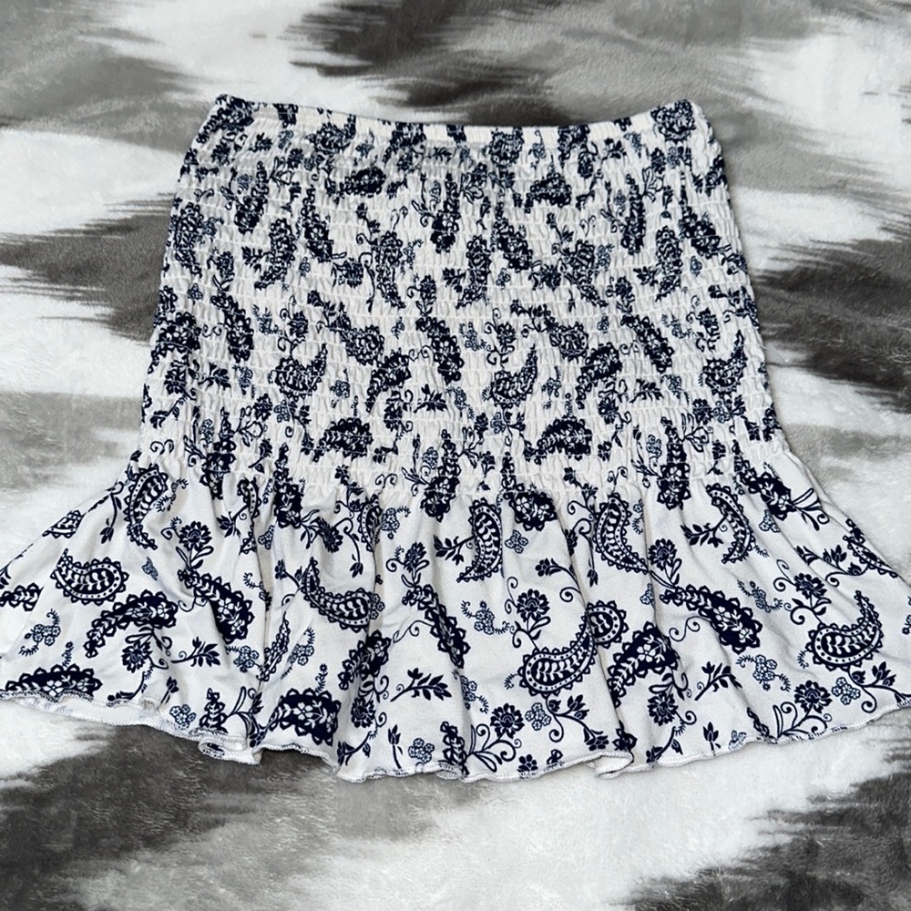 Strapless Peplum Top